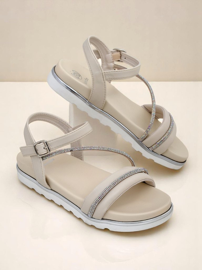 Royal Fashion Women's Rhinestone Wedge Sandals Magnol