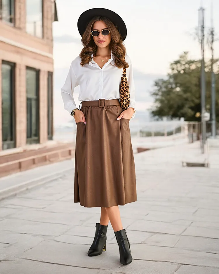 Royalfashion Sieviešu vidēji garš svārkos PARI LIELUMS