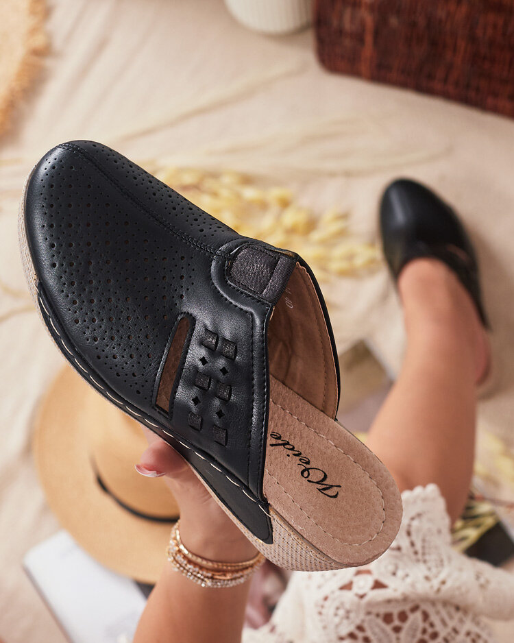 Royalfashion Sieviešu čības uz zema papēža Albov