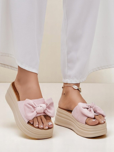 Royalfashion Women's platform slides Givan