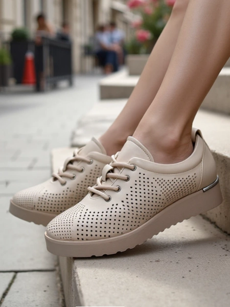 Royalfashion Женские перфорированные лоферы Gofielle