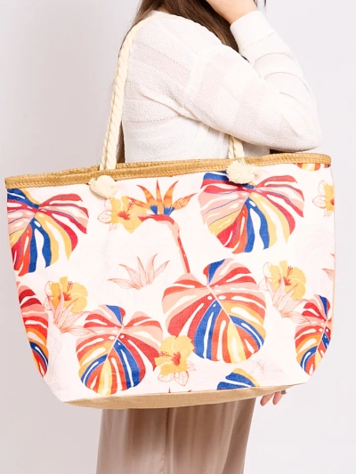 Royalfashion Large fabric bag with print