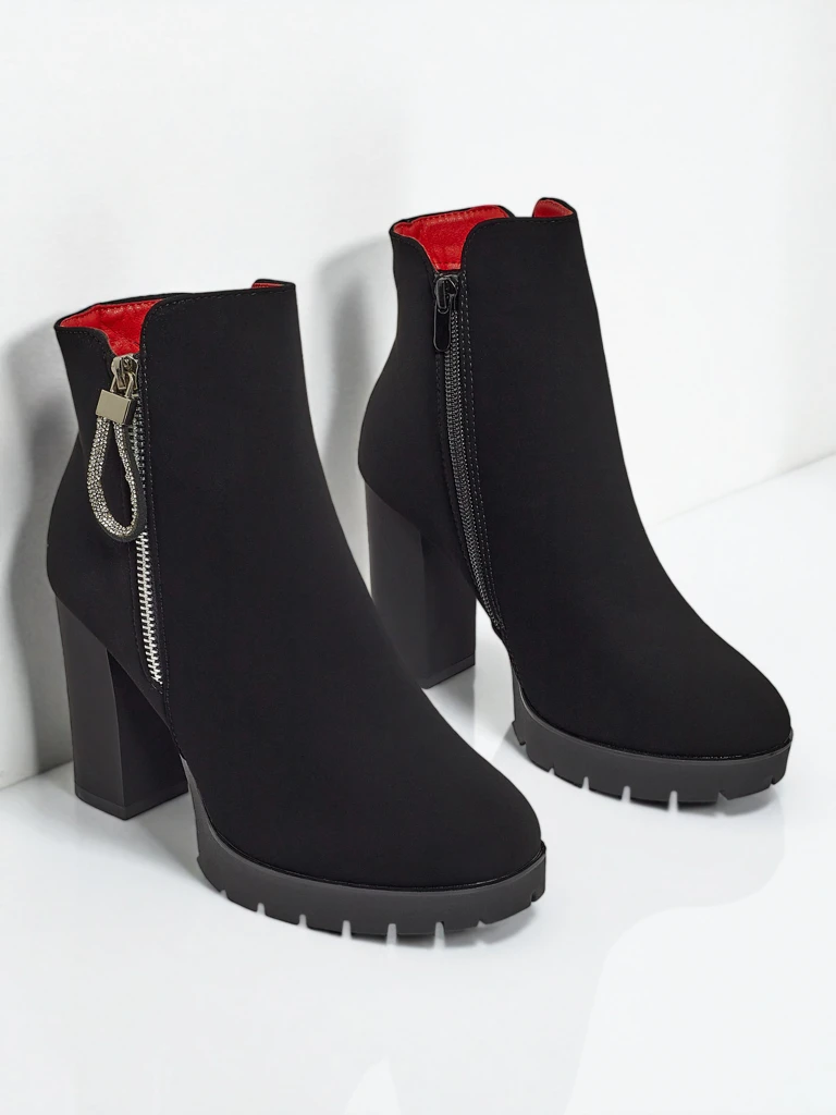 Женские ботильоны Marellin из экокожи на каблуке