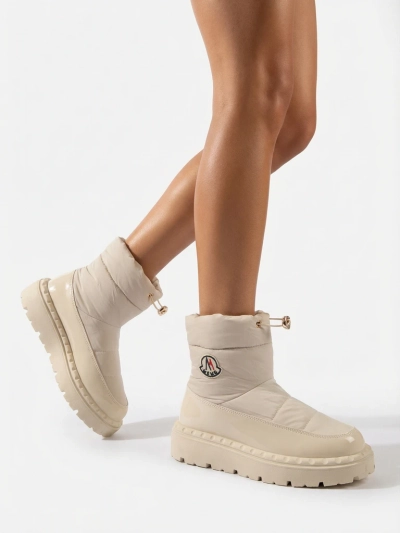 Royalfashion Женские сапоги-слипы кремового цвета Ireda