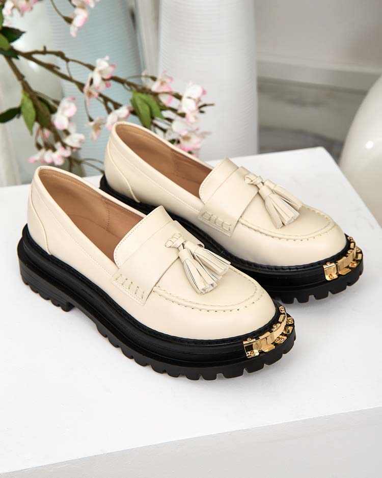 Royalfashion Women's moccasins with tassels Fresosne
