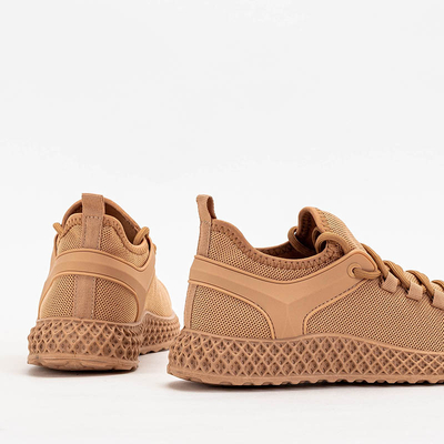OUTLET Women's sports shoes in camel color Modika - Footwear