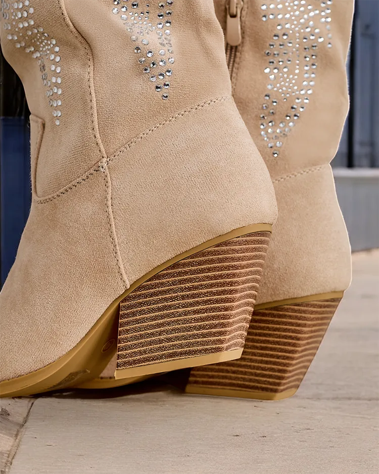 Royalfashion Sieviešu Kowboju zābaki ar papēžiem Kokoko