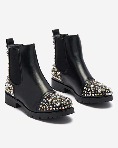 Sieviešu zābaki ar tapām melnā krāsā Amerapi- Footwear