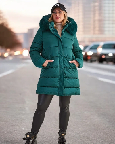 Royalfashion Sieviešu stepēta ziemas jaka