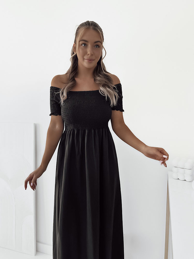 Royalfashion Sieviešu midi kleita a'la hiszpanka