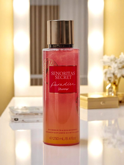 Senoritas Secret Body Mist Paradise Shimmer with glitter