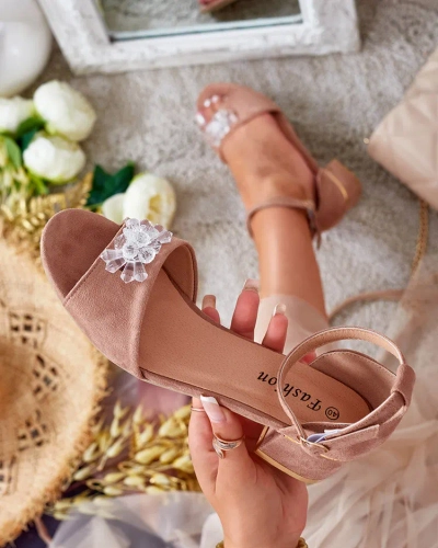 Royalfashion Women's Voleso rhinestone sandals