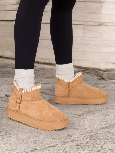 Royalfashion Short women's snow boot style boots Ewioz