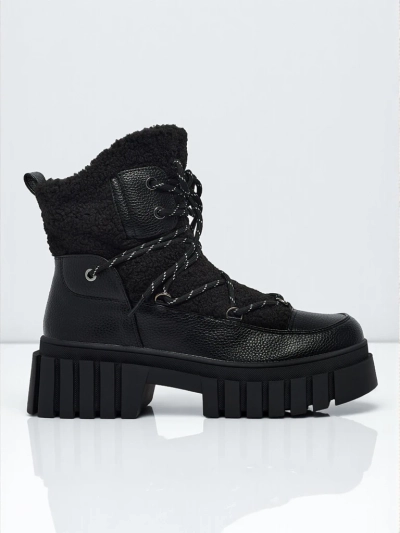 Women's worker boots with fur Cindora