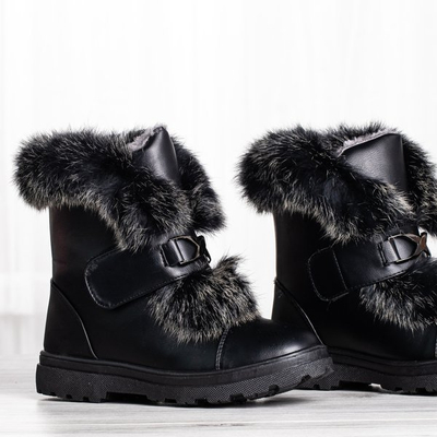 Black snow boots with fur All About You - Footwear 1