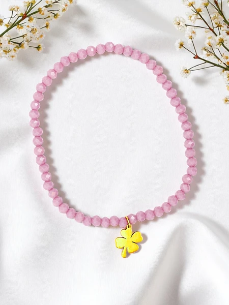 Royalfashion Sieviešu rokassprādze ar āboliņa piekariņu