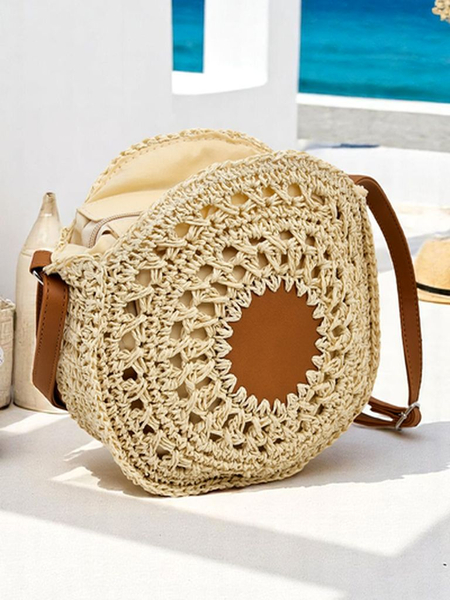 Royalfashion Small Straw Women's Handbag Solar Mini