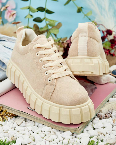 Royalfashion Women's sports shoes on platform moon