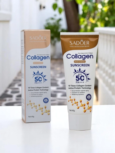 Солнцезащитный крем Sadoer SPF 50 с коллагеном