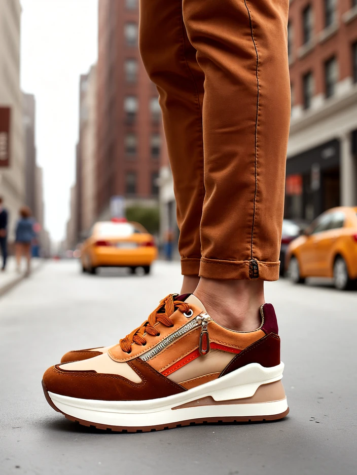 Женские спортивные туфли Royalfashion с скрытой танкеткой Bessase