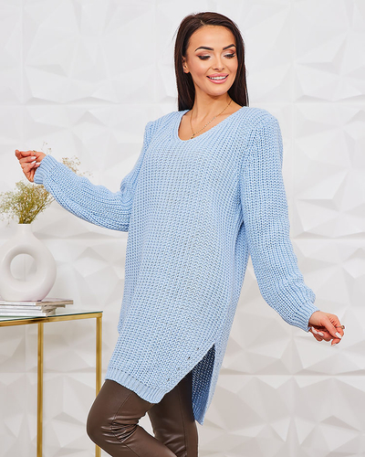 Royalfashion Longer women's knit sweater