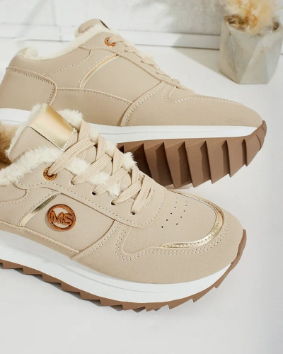 Royalfashion Siltas sieviešu kedas ar kažokādu Boris