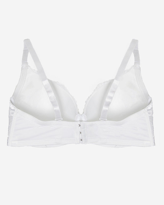 White bra with decorative lace - Underwear