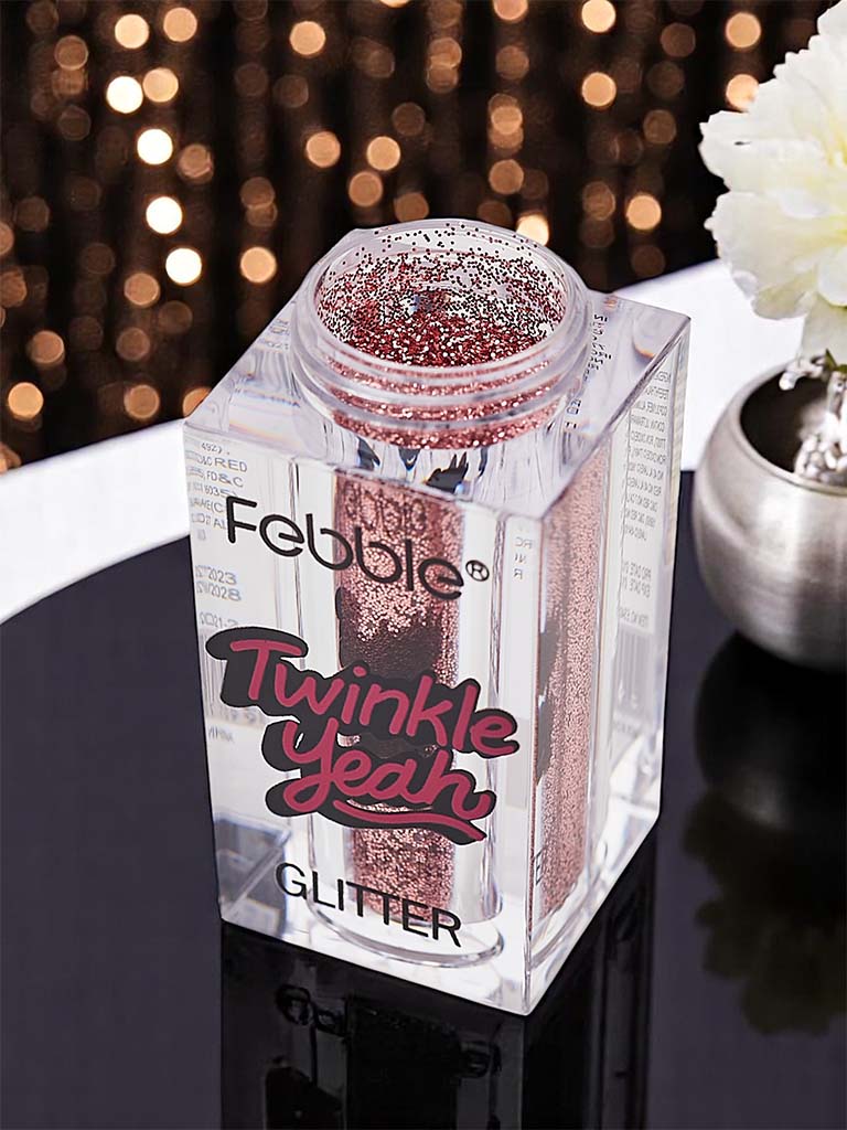 Блестки для лица и тела "Twinkle Yeah" светло-розового цвета