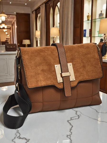 Cassiopeia lysebrun elegant skinnveske for kvinner