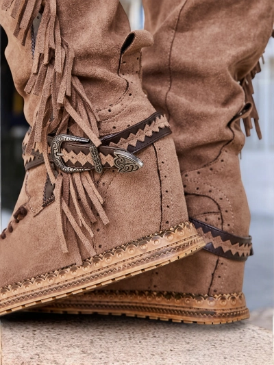 Kungslīgi modes sieviešu virs ceļa zābaki Eliferse