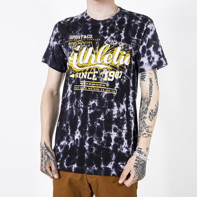 Black and yellow cotton t-shirt with print - Clothing