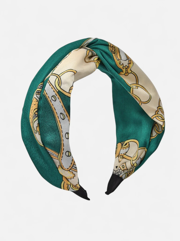 Royalfashion Women's Scarf-Style Headband with Elegant Print