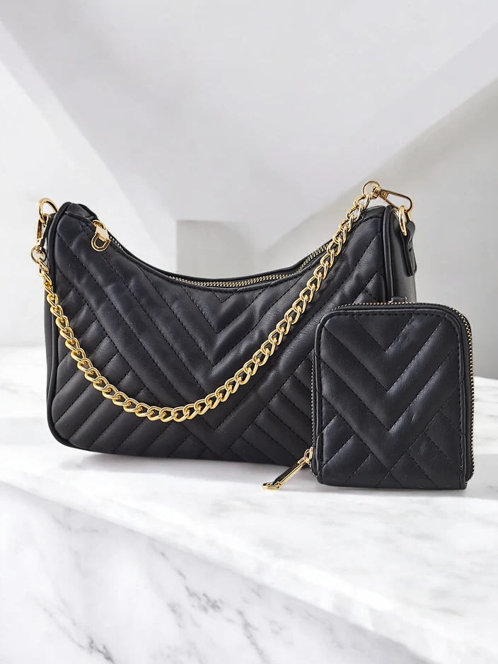 Royalfashion Небольшая женская стеганая сумочка с кошельком