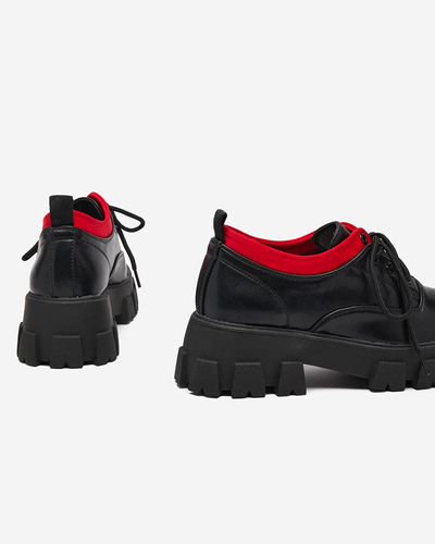 OUTLET Women's eco-leather shoes in black Ozudu - Footwear