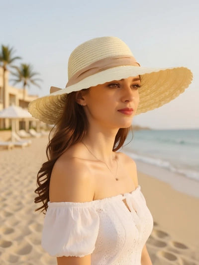 Royalfashion Women’s straw hat Mira Flare