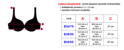 Coral sieviešu push-up krūšturis - apakšveļa