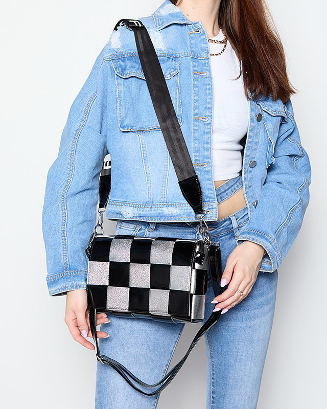 Small black and silver women's handbag - Accessories