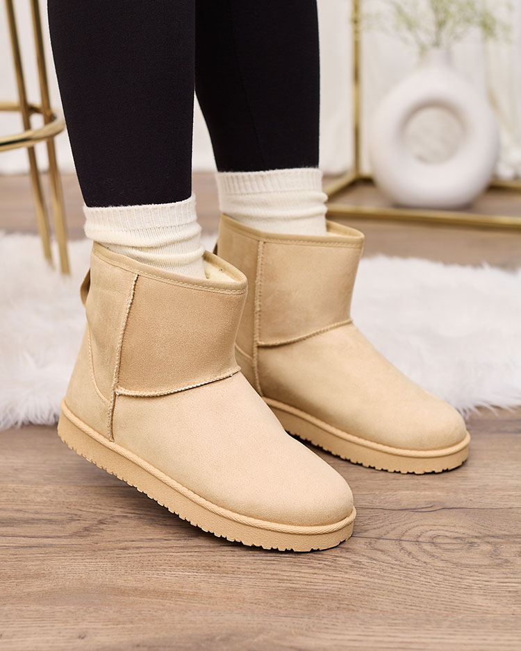 Royalfashion Женские сапоги a'la snow boots бежевого цвета Regodo