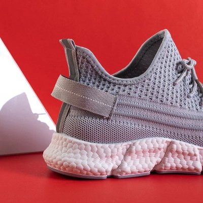 OUTLET Gray sports shoes for women Cishe - Footwear