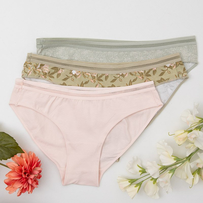Women's patterned panties 3/pack - Underwear