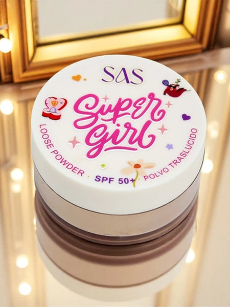 Vaļīga sejas pūderis ar SPF 50 Golden Glow