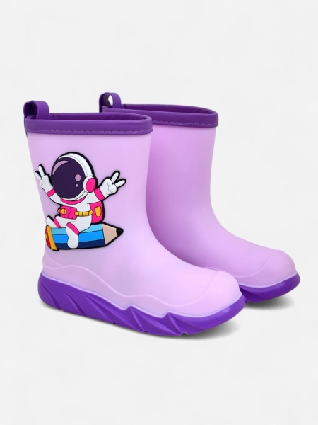 Royalfashion Kids’ rain boots with Cosmos the astronaut