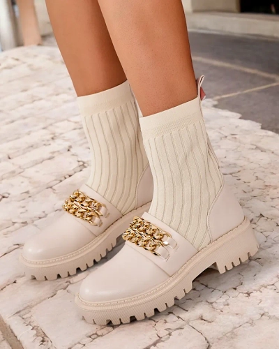 Royalfashion Elegant women's boots with ornament Olluf