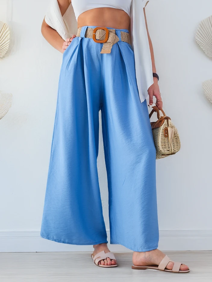 Royalfashion Sieviešu Plati Viskozes Bikses