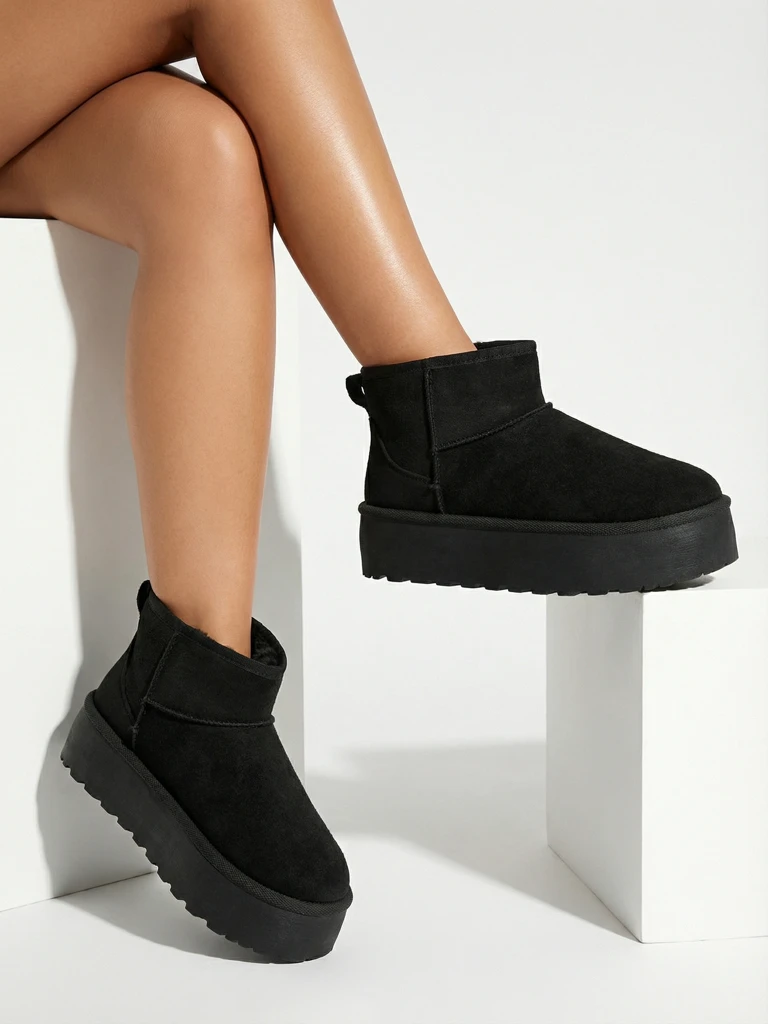 Женские ботинки Luna черные кожаные элегантные на осень