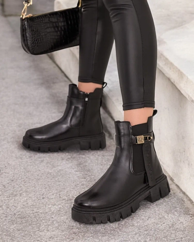 Royalfashion Sieviešu eko ādas Dobinas zābaki