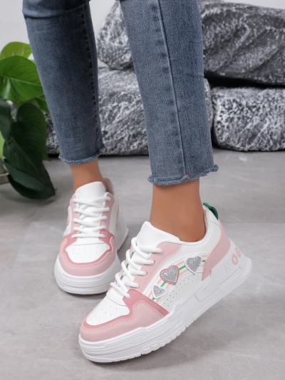 Royalfashion Women's Sneakers with Glitter Samoles