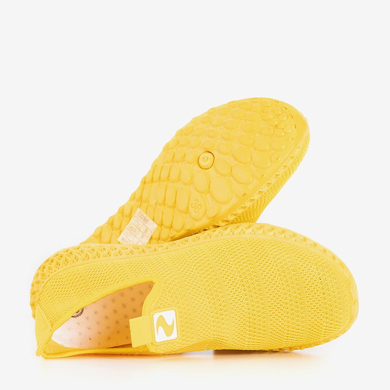 Yellow Nandini slip on kurpes - Apavi