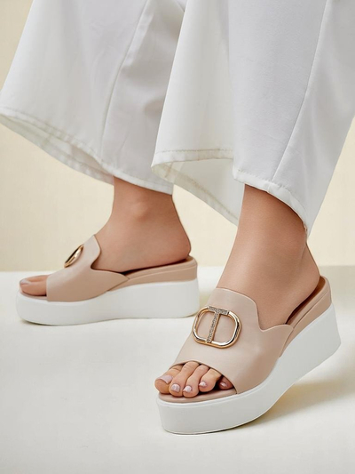 Royalfashion sieviešu sandales ar klina papēdi Daffin