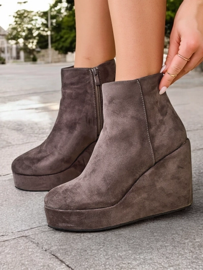 Royalfashion Women's wedge boots Sieffa
